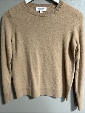 Nordstrom Cashmere Crewneck Sweater - Camel Size Medium